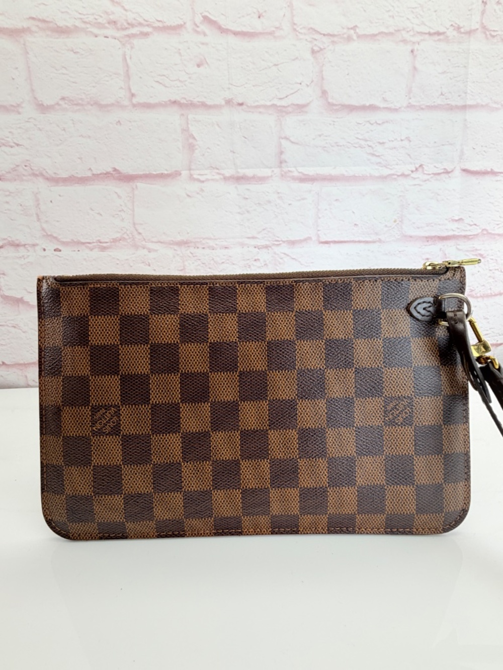 Louis Vuitton Damier Neverfull MM GM Cerise Pochette Wristlet - Picture 3 of 15